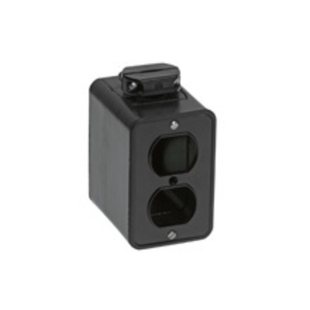 WOODHEAD Electrical Box, Outlet Box, Rubber 3000BLK